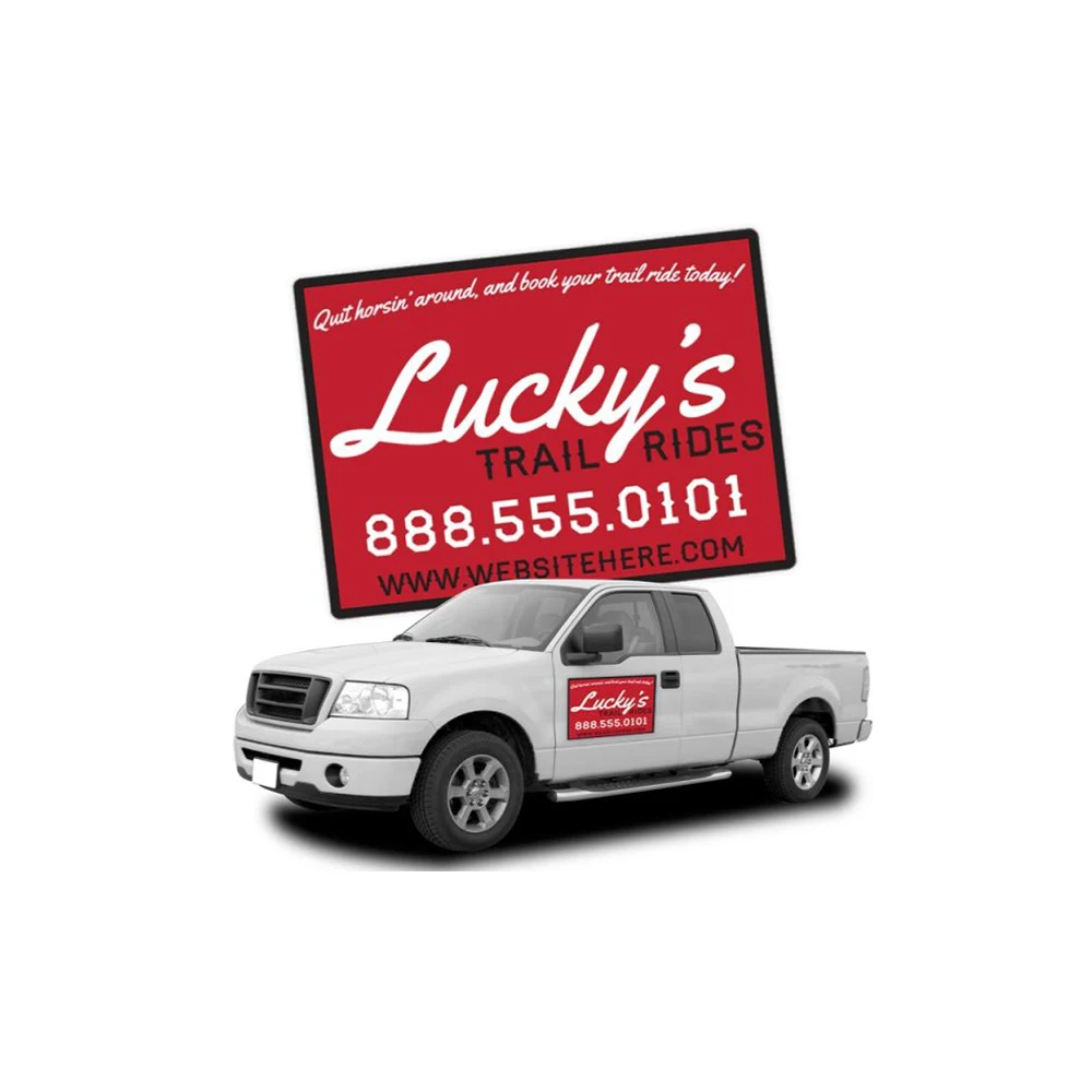 Custom real estate magnetic car signs,Plumbing advertising vehicle magnetic sheet