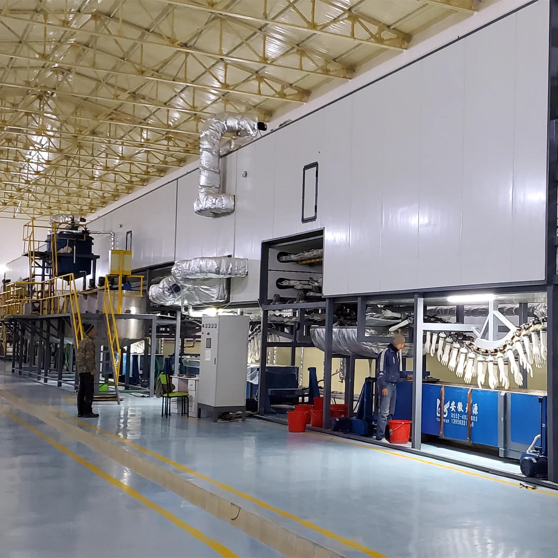 Hot sale latex surgical gloves production equipment Automatic glove production line with one year warranty