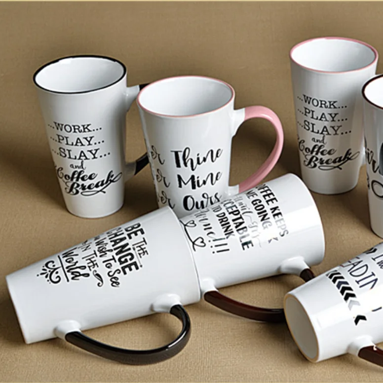 Cheap price bone china ceramic coffee  mugs porcelain travel mugs