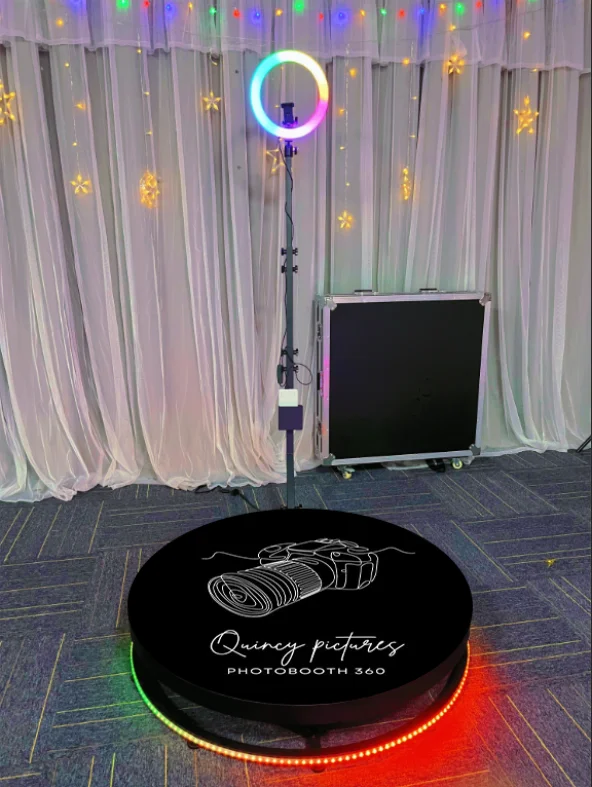 360 Photo Booth Photobooth Rotary Turntable Video Fotografia 360 Photography Supplies Panoramic Shooting Plataforma