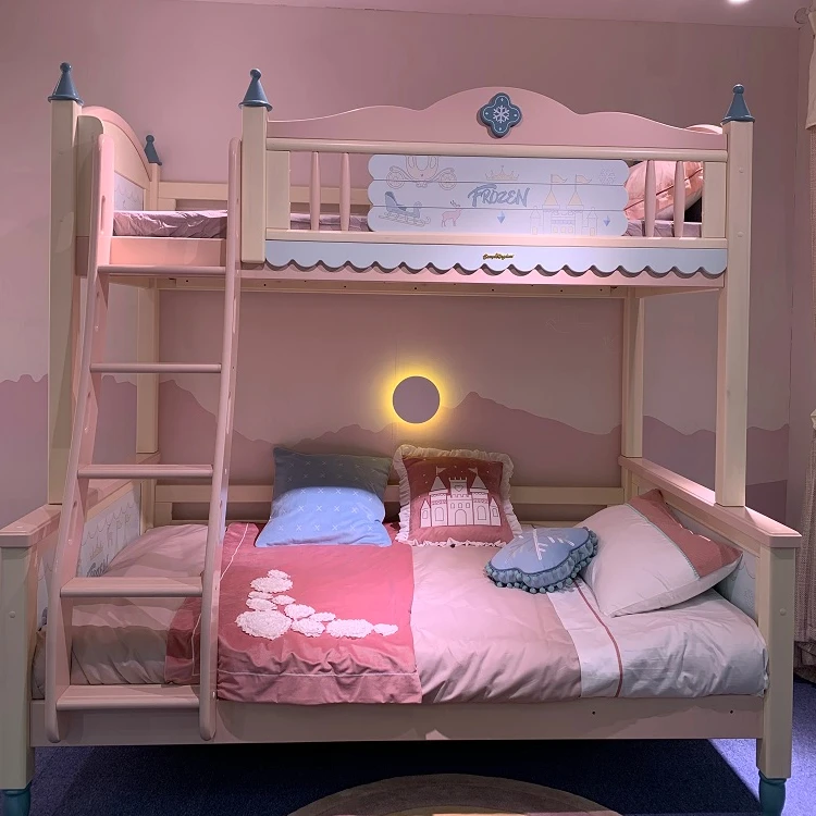 Kid bed room furniture girl Lowest Price Kids Bedroom Solid Wood bed