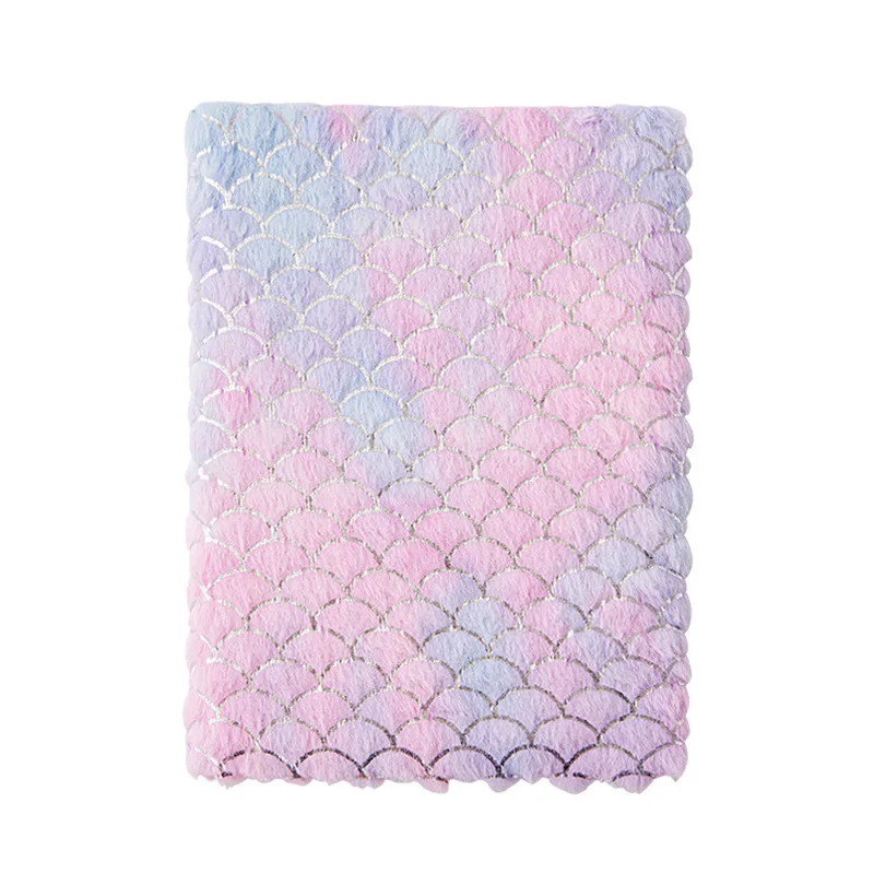High-Quality Gradient Fluffy Notebook 80 Page Student Diary Hand Account Book for Education and Automotive Gift Reward Notebook