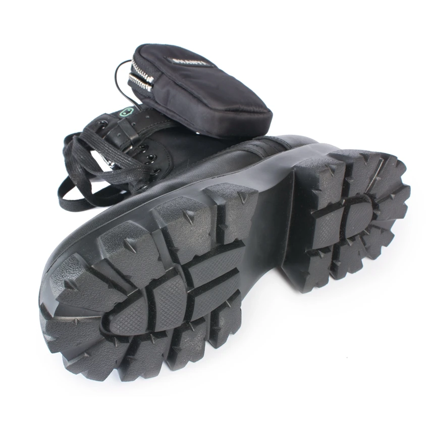 Cool Girl Winter Security Shoe Heat Resistant High Boot Heat Female Leather Boots