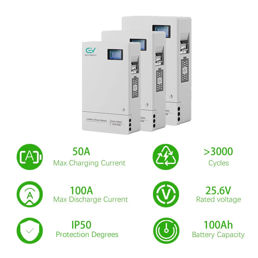 48v 51.2v Lifepo4 Lithium Battery Bms Wall-mounted 100ah 200ah Wall Mounted 10kwh Storage Batteries
