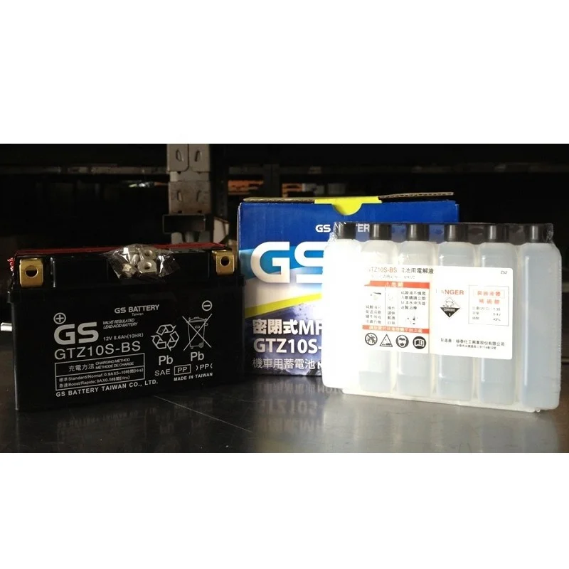 (Made in Taiwan) GS GTZ10S-BS / TTZ10S Motorcycle Battery