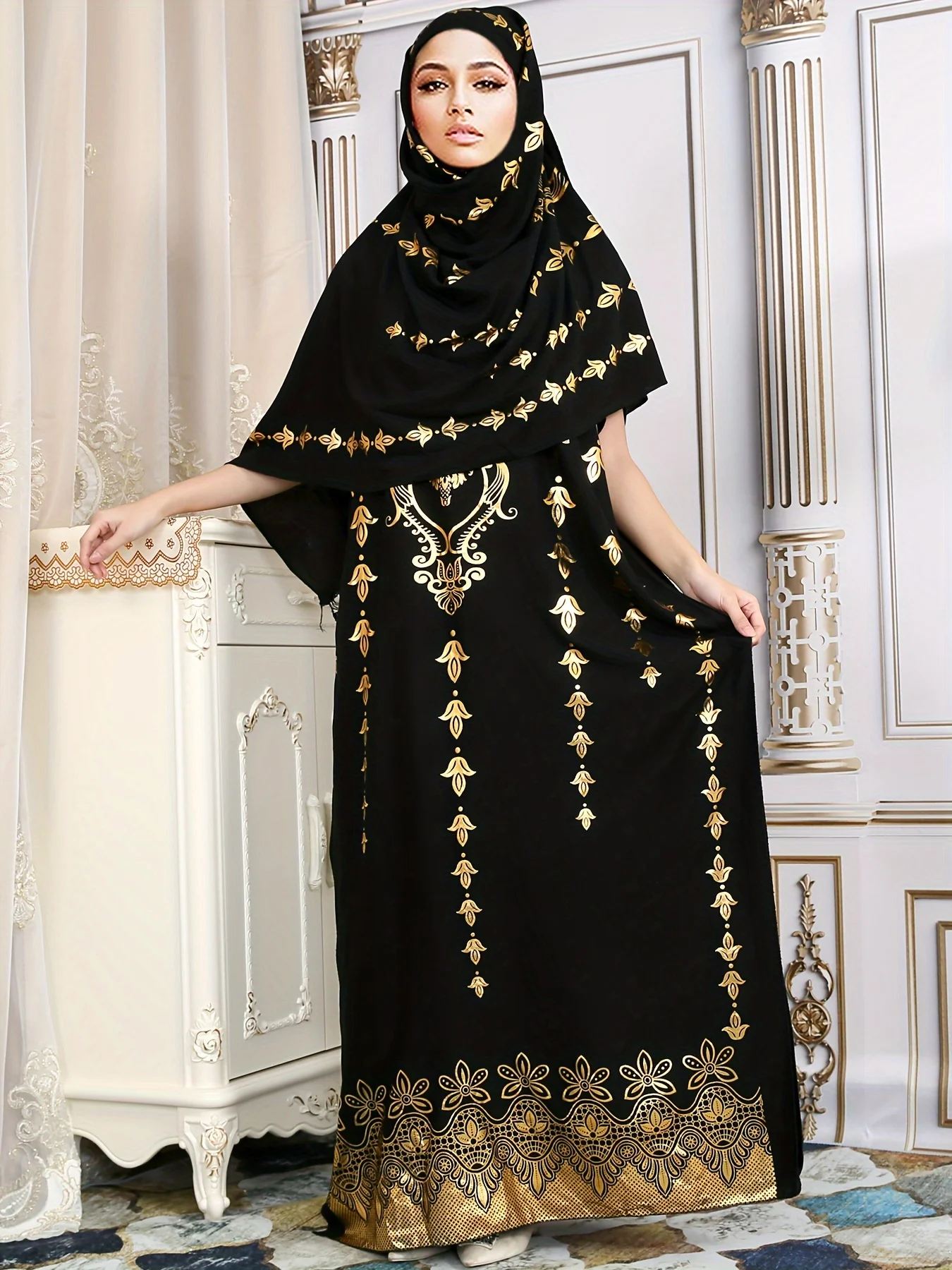 Various colors fashion dubai turkish black long women dress abaya muslim islamic clothing dresses