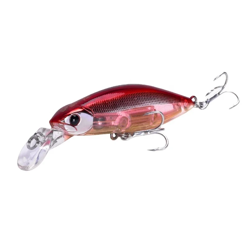 
Top Manufacturer HCK6504 55mm 7g 70mm 12g Slow Sinking Minnow Bait Hook Fishing Lure For Outdoor Fishing 