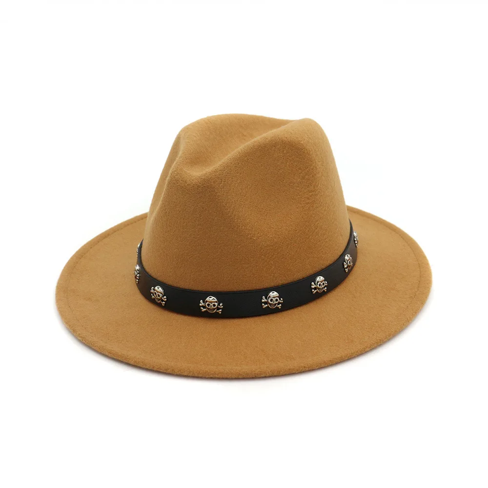 2022 High Quality Winter Autumn Hat Felt Cowboy Hats Fedora Hats Wool Felt Wholesale Fashion Styles