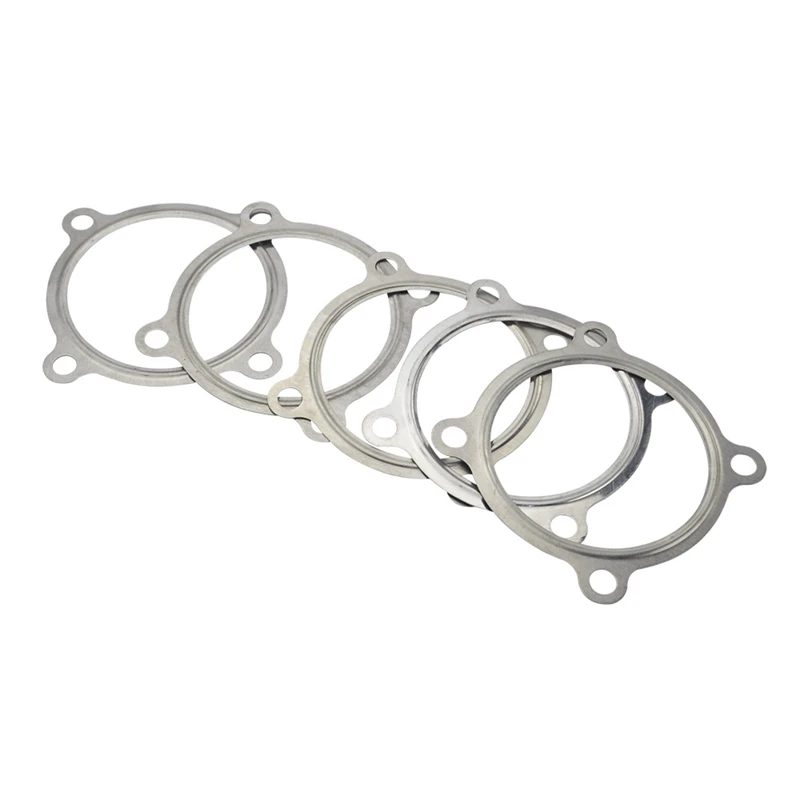 WSFS Hot 5PCS 3 Inch Inch 4 Bolt SS 304 Turbo Exhaust Downpipe Flange Gasket For GTX30 GT30 GT35 GTX35