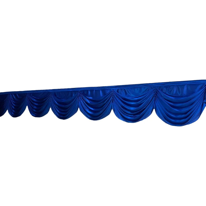 6ft swag table skirt wave decoration for backdrop wedding stage decor party drapes swag silk fabric curtain