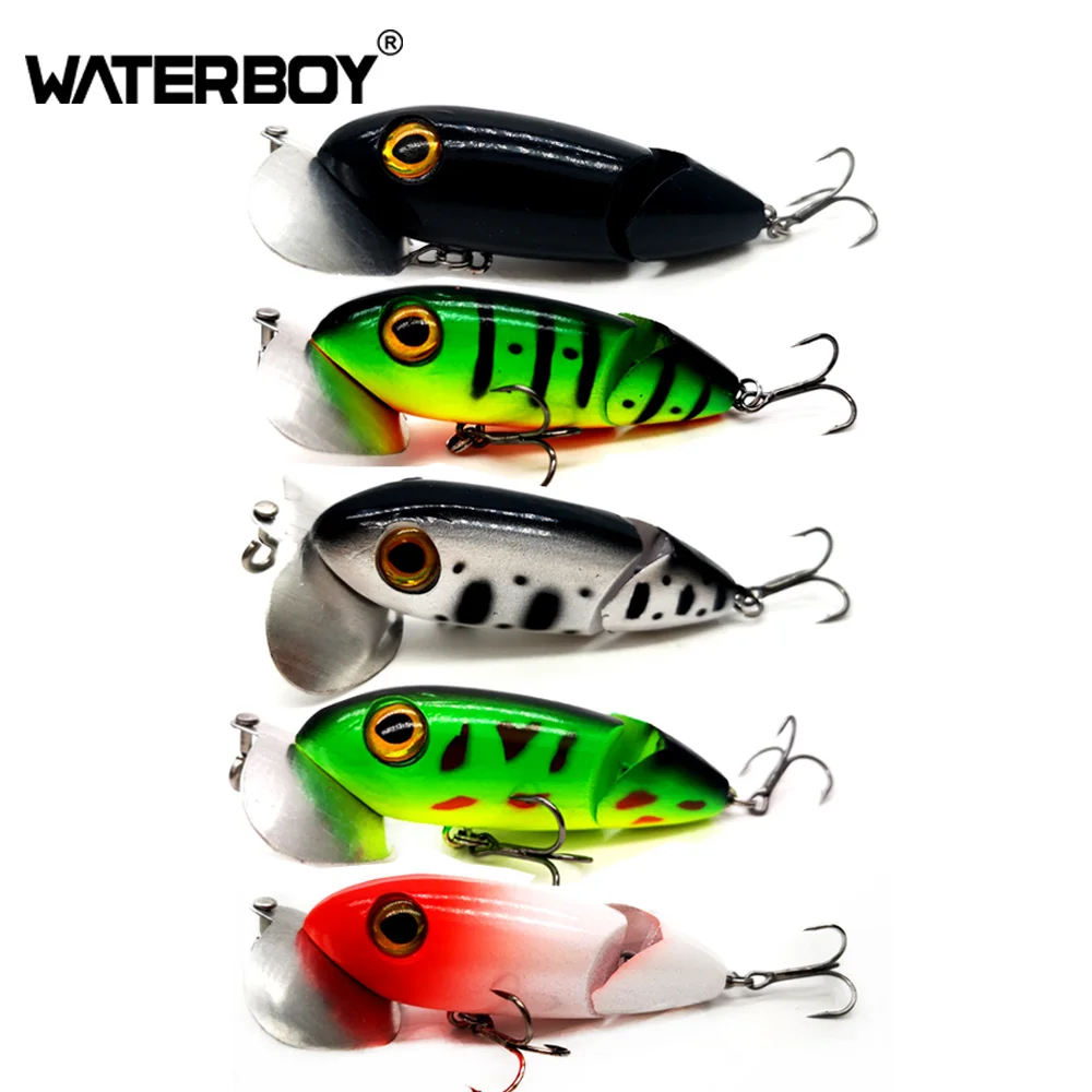 WATERBOY 2 Section Multi Jointed Fishing Bait Hard Artificial Fishing Tackle Pencil Lure New 6cm 8.5g Popper Fishing Lure