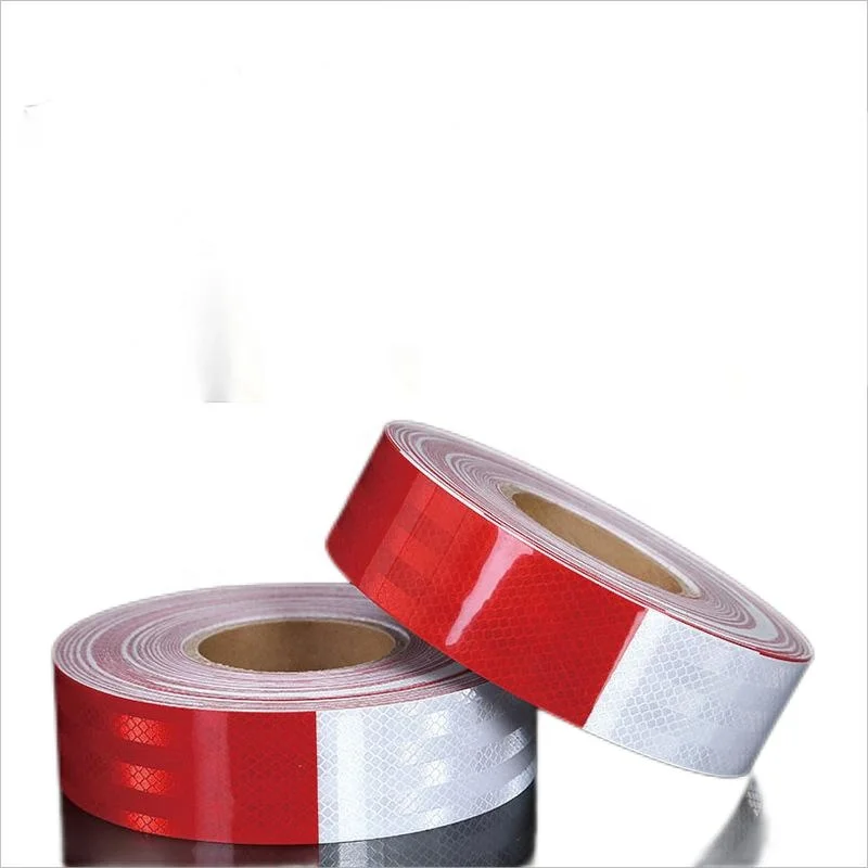 Safety PVC PET  Segment Rim Car Truck Bicycle Road Prismatic Adhesive Jumbo Rolls Dot C2 Reflective Tape For Sale