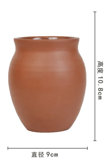 Handmade Ceramic Cup Tequila Cantaritos Mexican Terracotta Clay 10 Ounce Drinking Cups