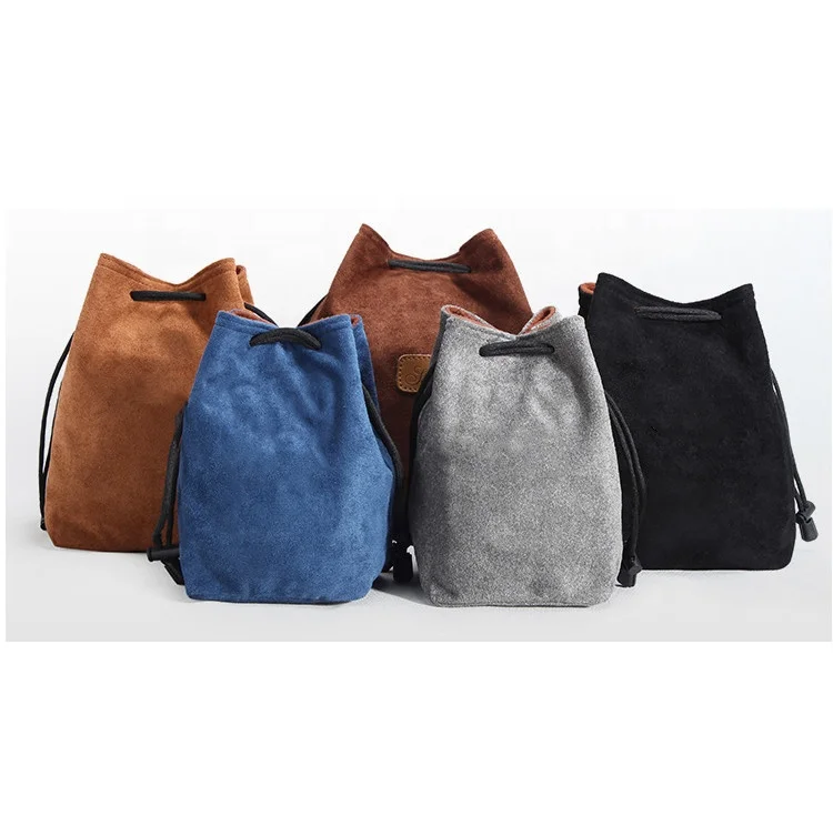 suede round bottom drawstring bag insert photography bag waterproof dslr digital gear camera bags for photography waterproof