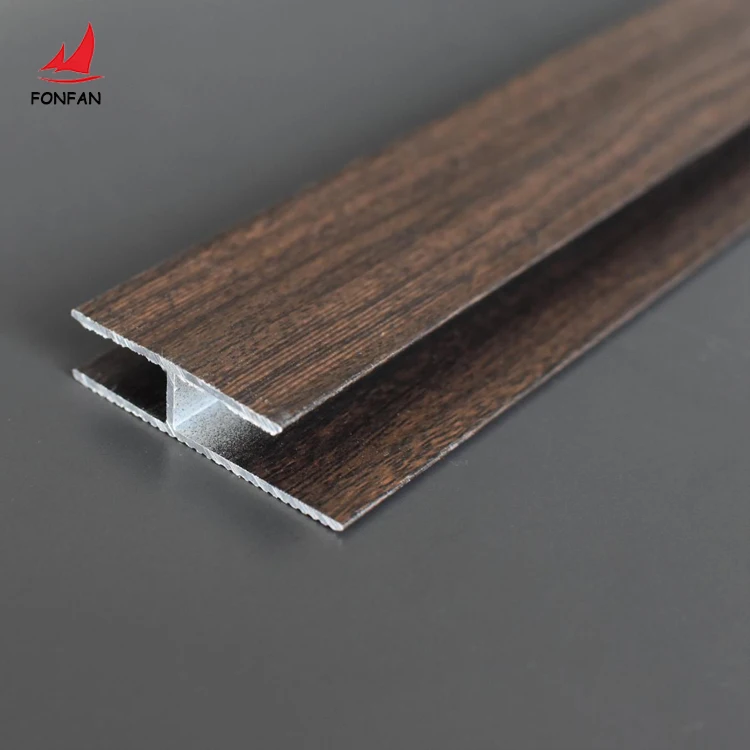 H Shape Cladding Profile Aluminum Transition Laminate Floor Connection Strip Extrusion Profile Tiles Trim