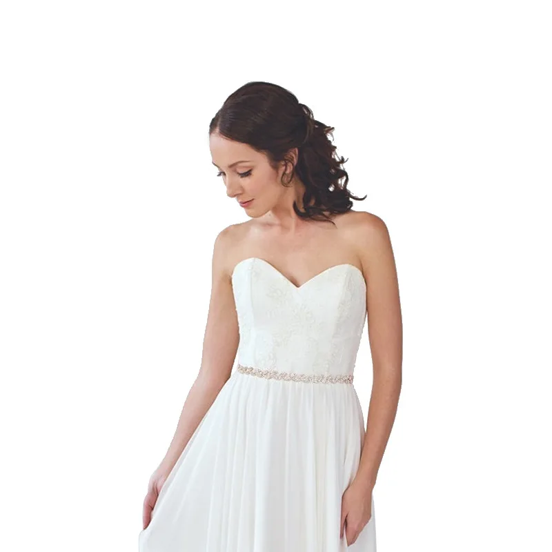 Новый дизайн пояс в форме листьев украшенный стразами для подружки невесты и свадебных платьев