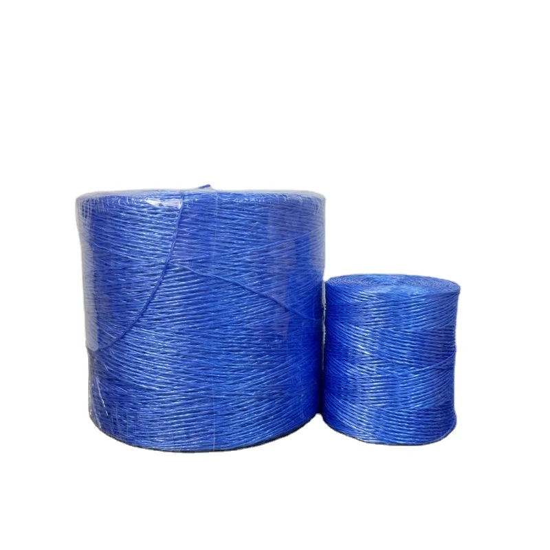 China Supply Baler Straw Twine Rope Plastic Polypropylene With Orange Color for Tie Banana Tree and Greenhouse