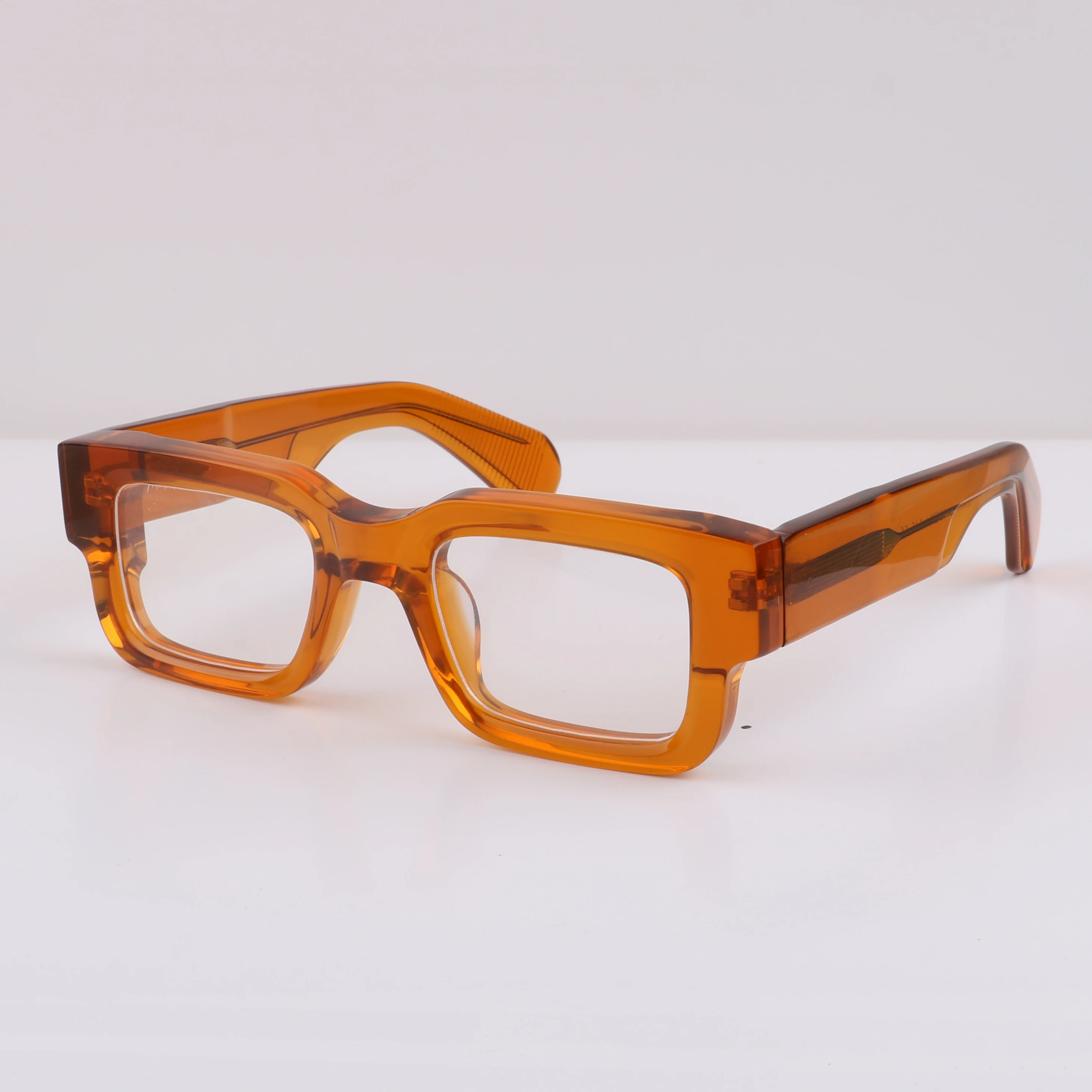 2401 High Quality Brand Square Eyeglasses Frames Mens Women Custom Logo Blue Light Blocking Glasses Rectangle Acetate Eyewear