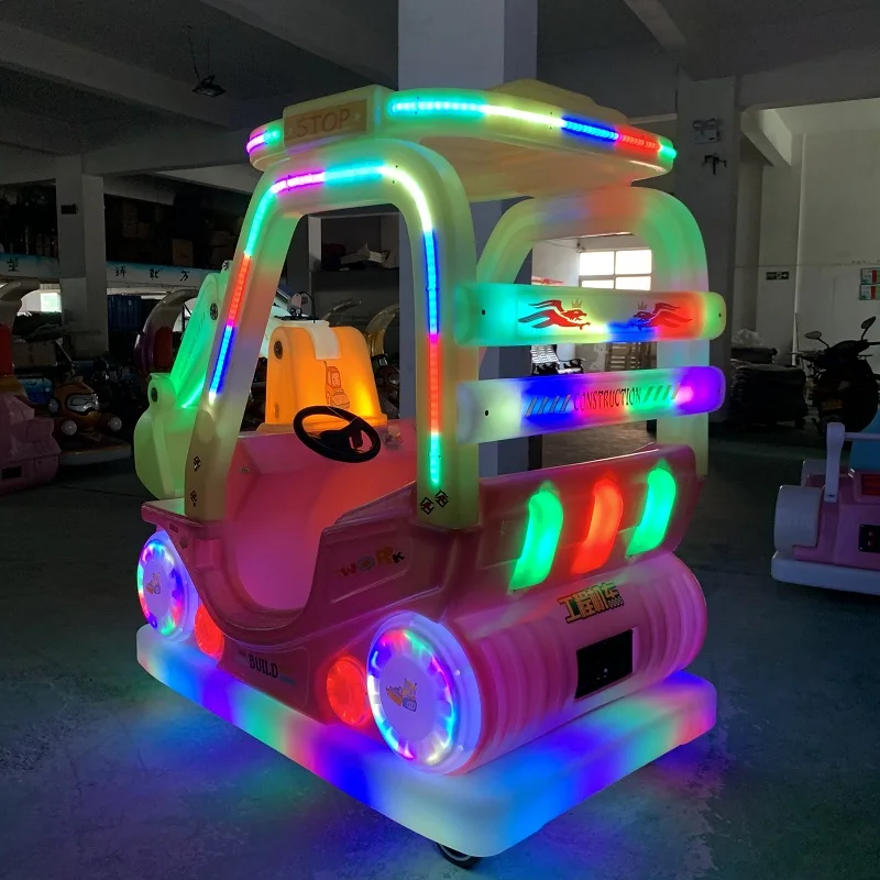 2025 new model digger Bulldozer excavator electric Battery bumper cars for children and adults for sales