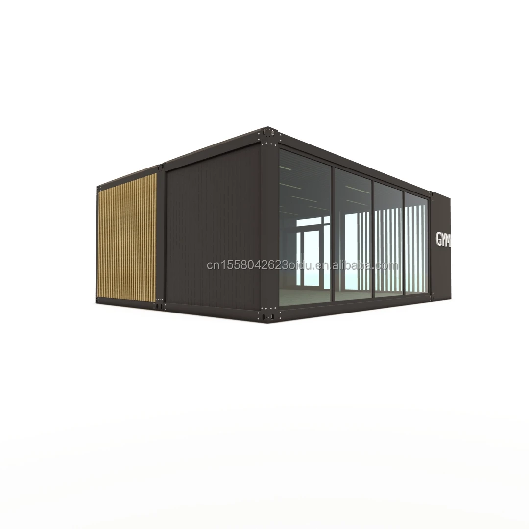 20ft Deluxe Prefabricated Room Prefabricated Container Villa Cheap Gym Shop Flat Package