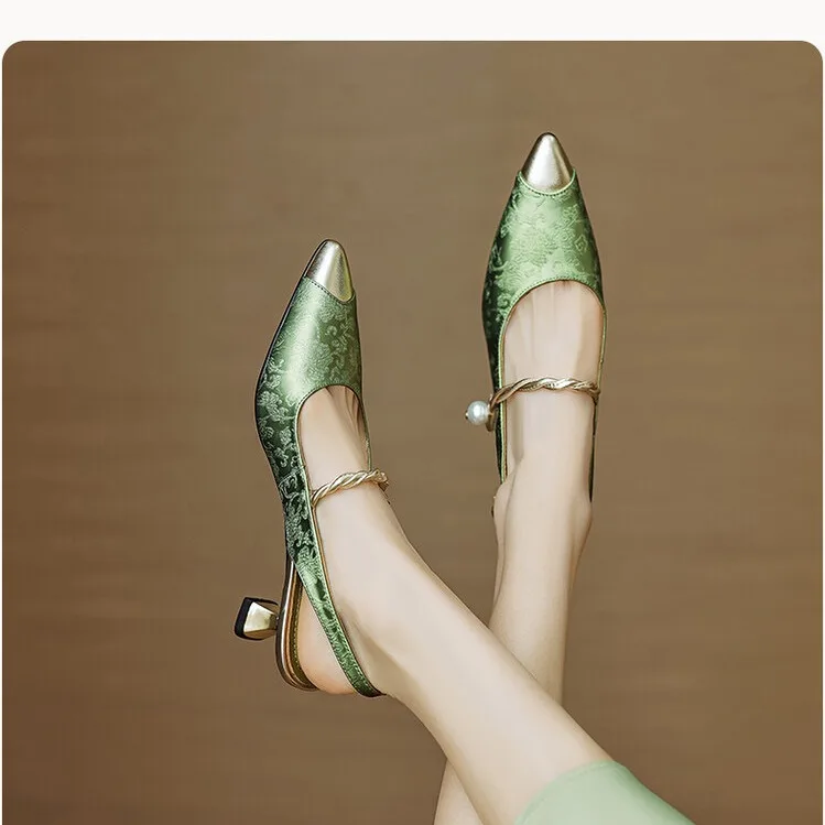 drop shipping Trendy camouflage bow silk women pumps high heel sandals wear glittering rhinestone strappy slippers