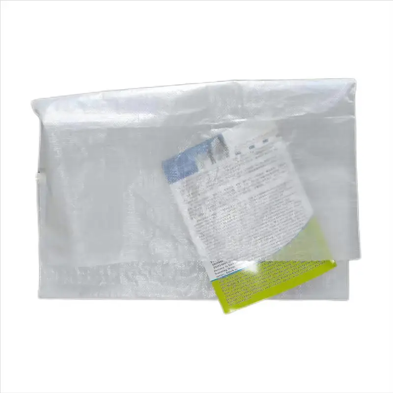 Factory Direct Customizable Transparent Plastic Woven Bags 25kg 50kg Rice Grain Feed Bags