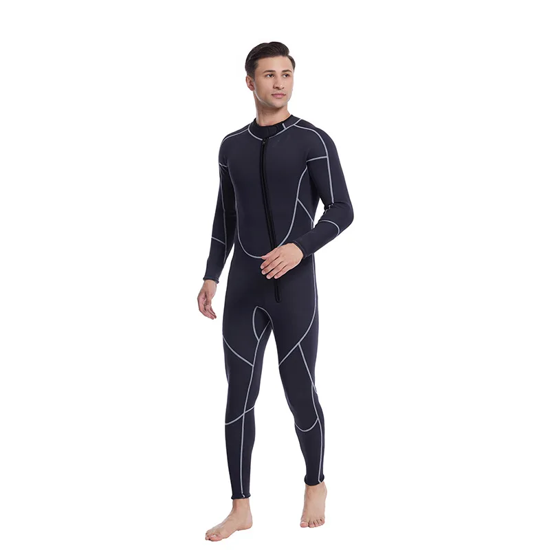 3mm 5mm 7mm Neoprene New Front Chest Zipper Sports Wear Long Sleeve Long Pants Water Sports Wet Diving Suit