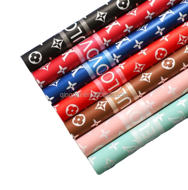 20 sheets/bag 58cm*58cm Beautiful brand Waterproof Wrap flower bouquet luxury flower wrapping paper
