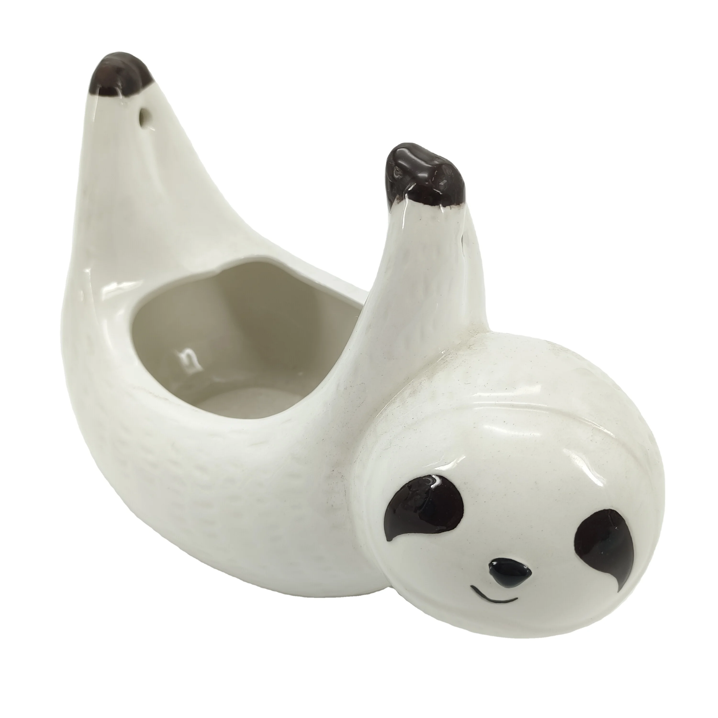 custom logo sloth shaped cigar porcelain Ashtray Smoking Accessories for Cigarettes Indoor Outdoor ash tray