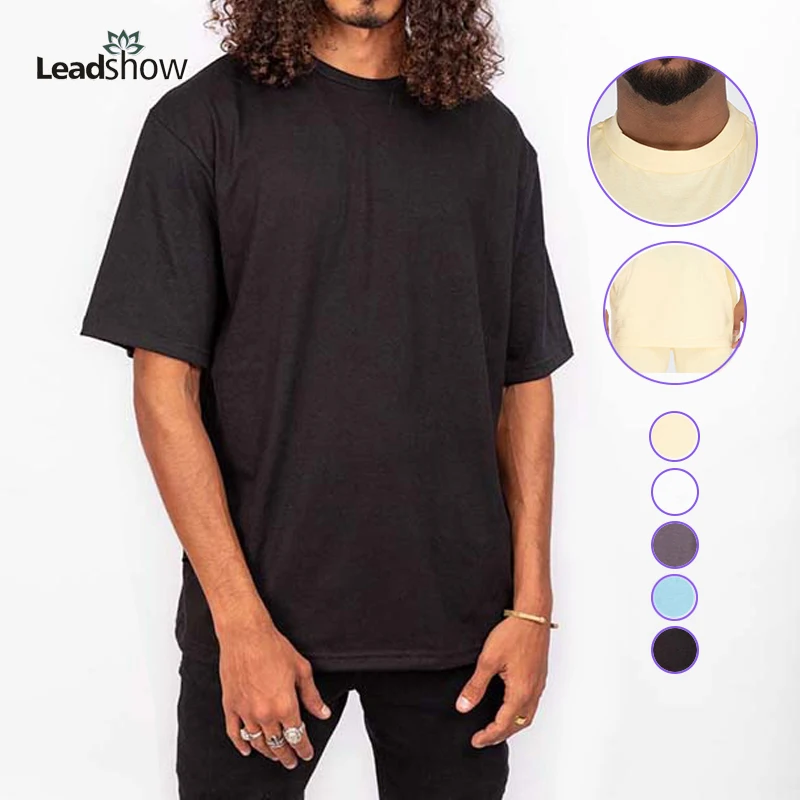 High quality t shirts printing heavy cotton oversize  mens oversized custom t shirt blank plain t-shirt for stylish men