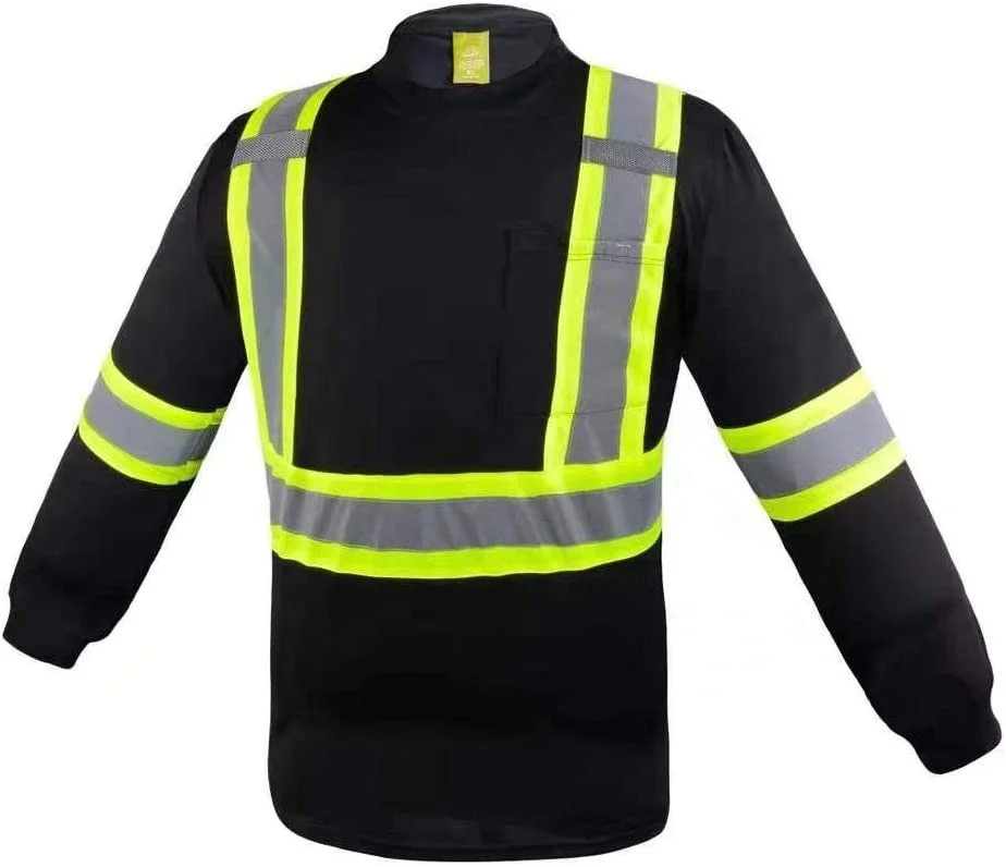 Flame Resistant High Visibility Hi Vis FR Navy Pullover Hoodie