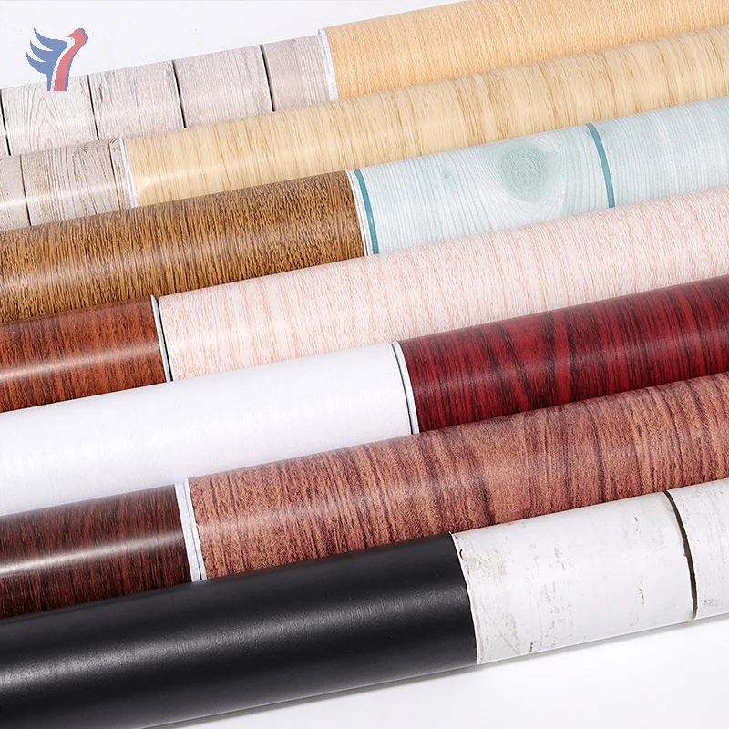 Jinyi waterproof wooden marble floral pattern design peel and stick adhesive sheet pvc vinyl contact wall paper wallpaper