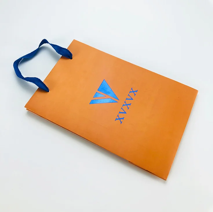Wholesale Low-Cost Handbag Bronzing Process Covered With Sub-Film Gift Clothing Paper Bag