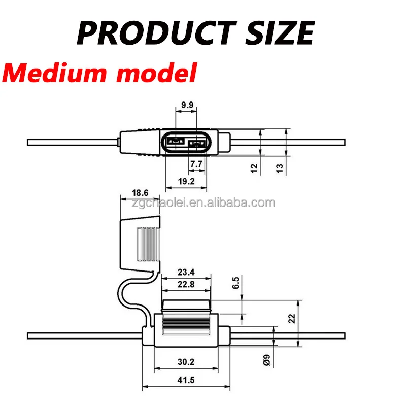 10A 20A 30A plug-in car fuse holder waterproof car fuse holder car modified fuse holder