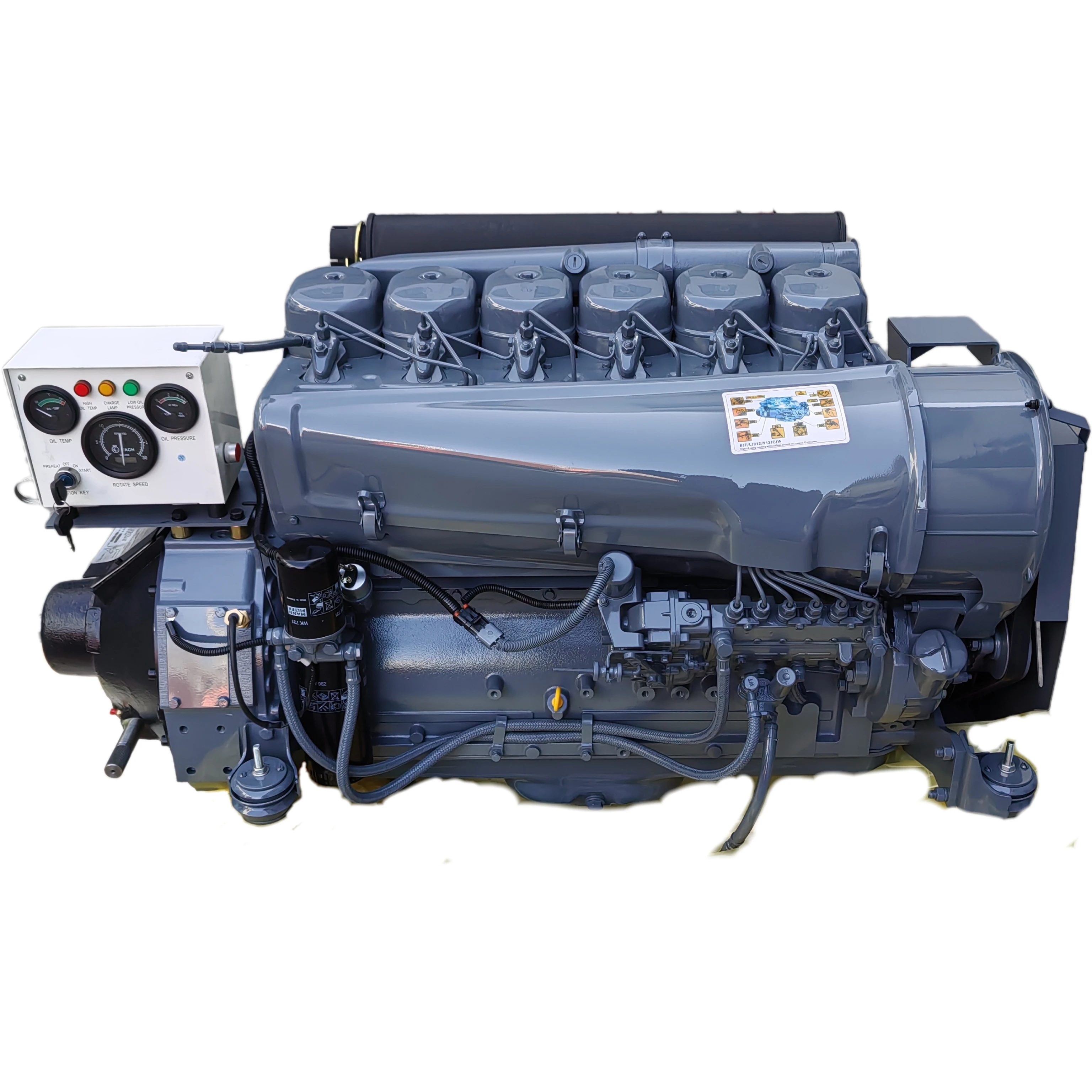 New type  4 strokes 6 cylinders  diesel engine F6L912 for agricultural machine