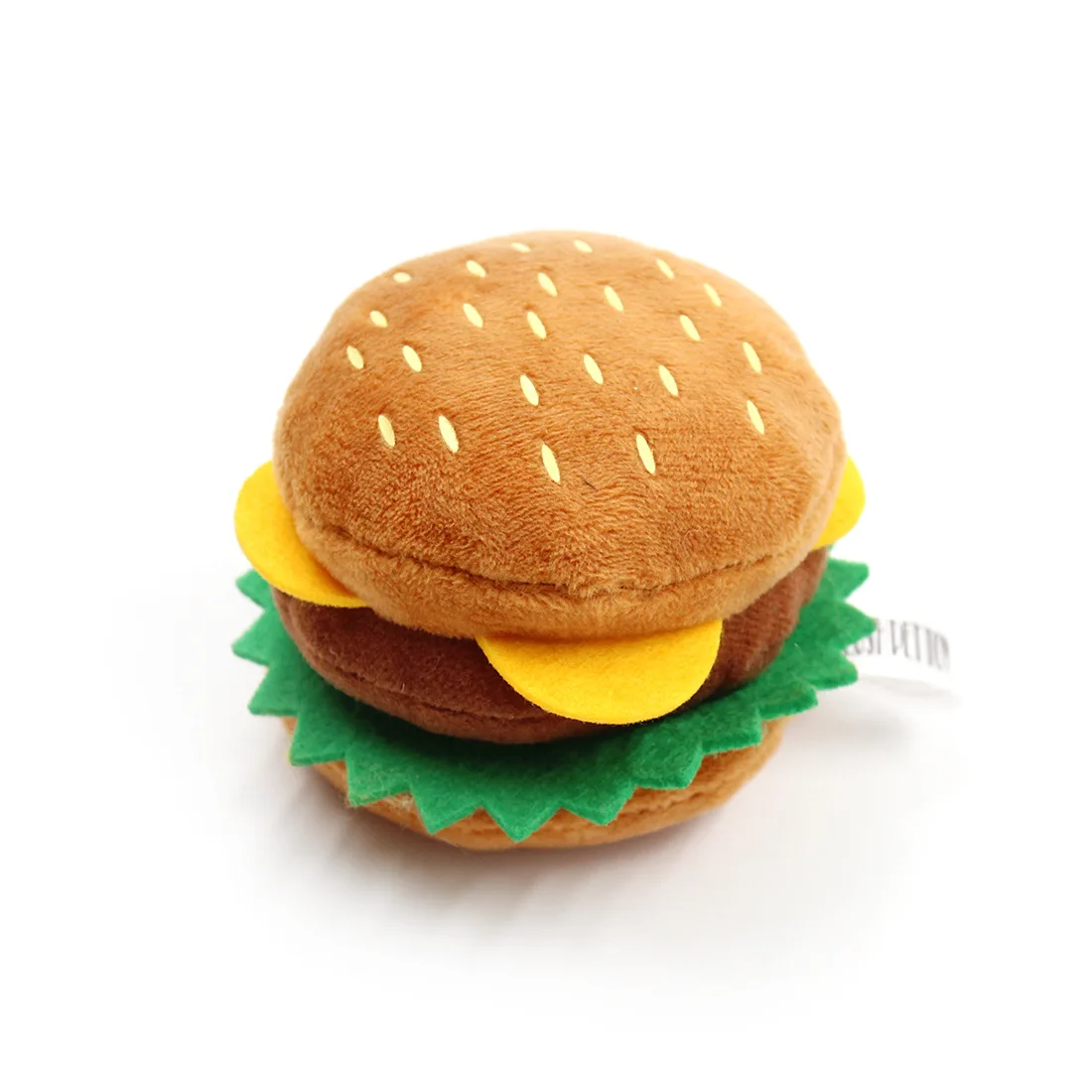 
Wholesale Cute Fast Food Plush Fries Burger Pet Dog Squeaky Chew Toys 