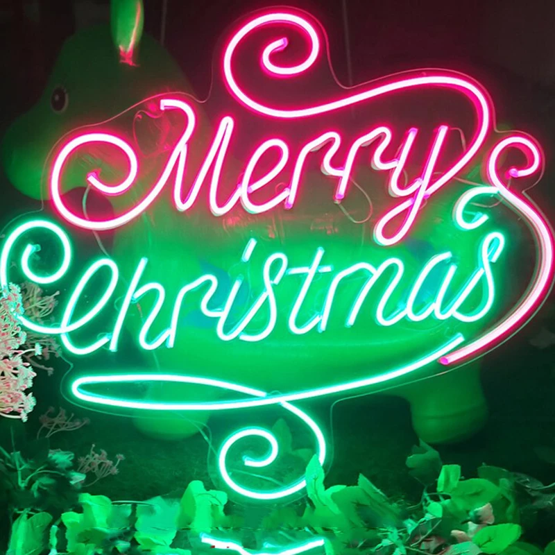 Merry Christmas Neon sign Christmas Party Decorative Lights Chinese New Year Letters