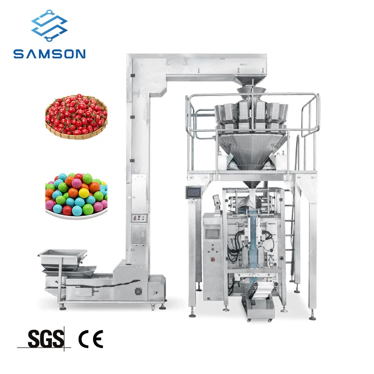 Недорогая автоматическая упаковочная машина для закусок, конфет, пищевых продуктов, Вертикальная упаковка в гранулы, упаковочный пакет, пластиковая упаковка, автоматическая форма, 4 стороны