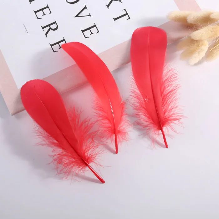 10-18CM/50 Pieces Goose Feather Handicraft Toy Decorations DIY Natural High-Quality Feather Accessories