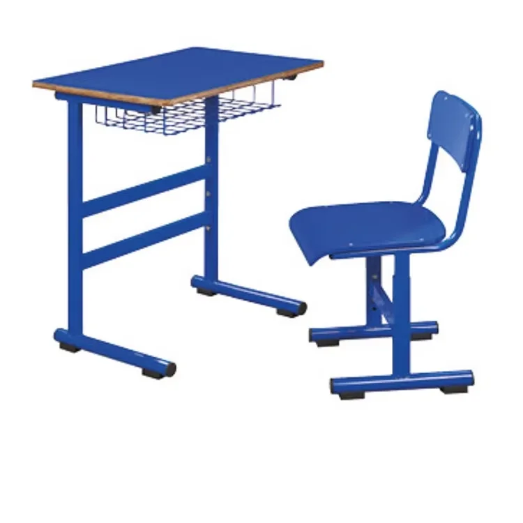 School Classroom Furniture Primary Student Double Desk and Chairs Classroom Double Seats Table and Chairs Set for School