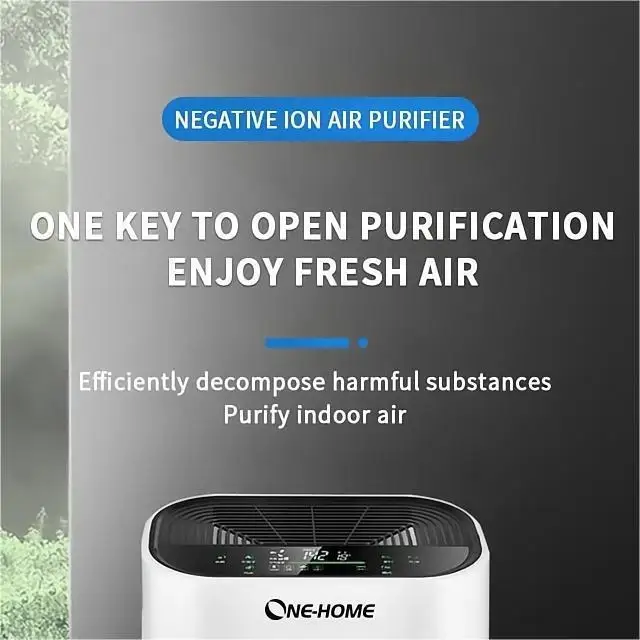 Support Smoke Experiment TVOC Odor Sensor Digital Display Air purifier for Homes and Hotels