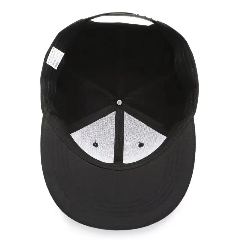 OEM Wholesale Custom Embroidery Logo High Quality Solid Blank Snapback Caps Hip Hop Fashion Outdoor Hiking Brim Snapback Cap