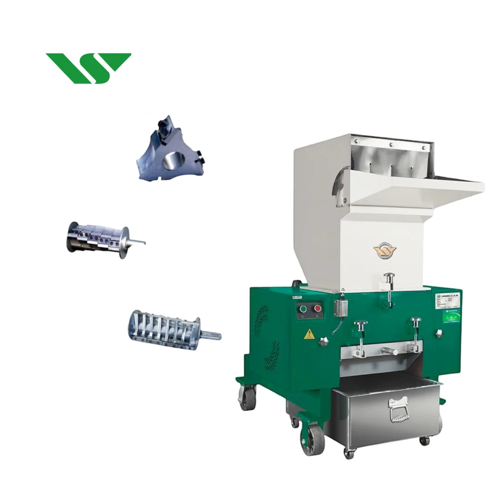 Wensui Oem мощная функциональная полиэтиленовая полипропиленовая машина для переработки ПВХ пластиковых отходов дробилка