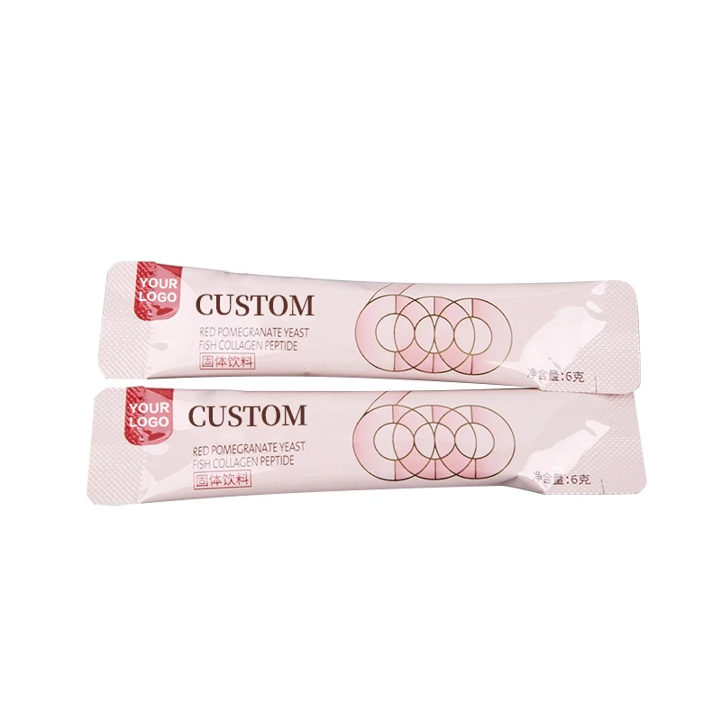 OEM Custom Red pomegranate fish collagen peptides powder for skin whitening beauty supplement