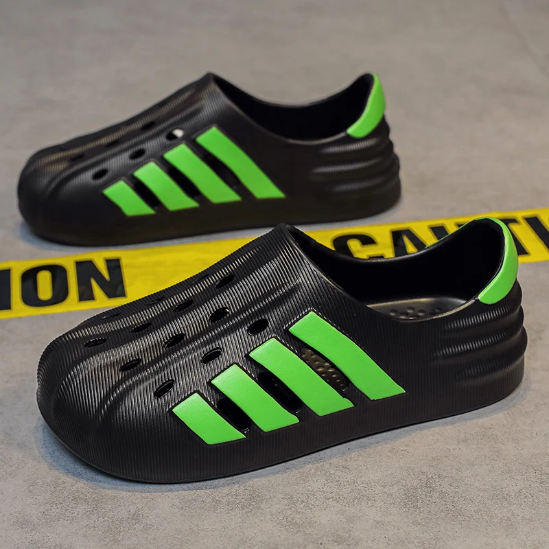 4 par 2024 stylish new Beach Eva Garden shoes and Muller clogs sliding foam runners men and women garden shoes