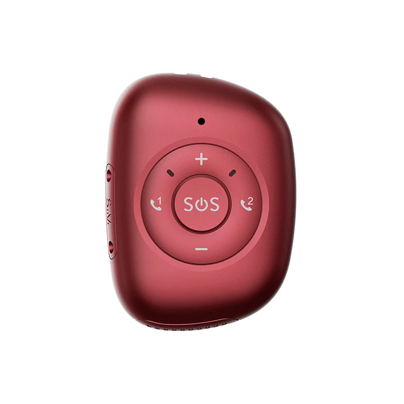 Newly released 4G personal GPS tracking pendant with SOS call fall alarm and volume sound buttons for seniors and kids