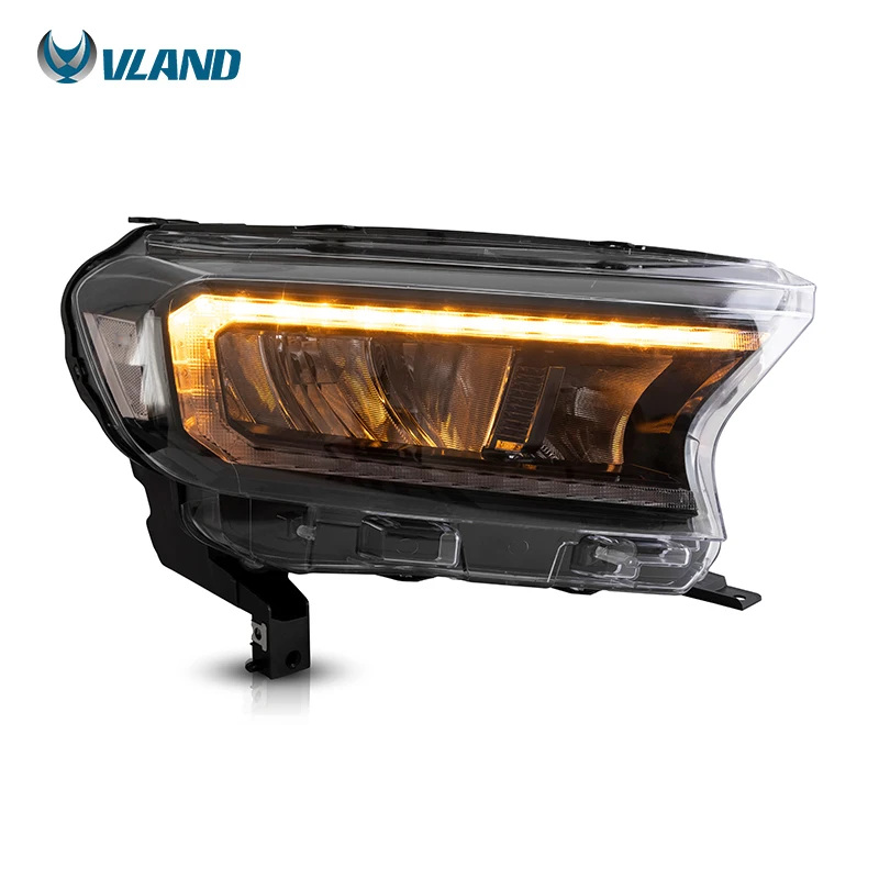 Светодиодные фары VLAND Factory с последовательным поворотным сигналом DRL передняя фара 2015-UP 2020 для фар Ford Ranger T6