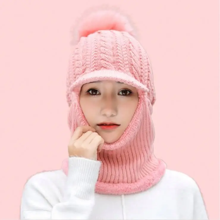 Wool Knitted Beanies For Men Women Skullies Brand Caps with Fruit Pattern Gorras Bonnet Beanies Scarf For Storage Usage