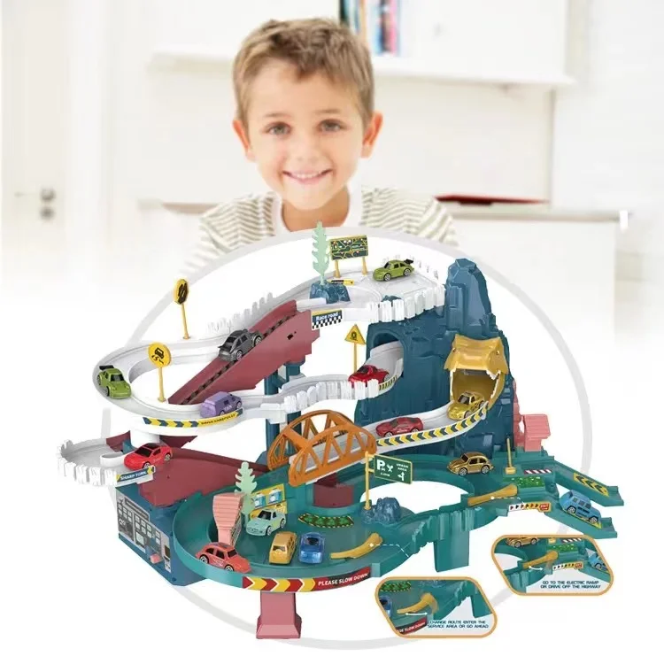 Car Track Adventure Toy Large Track Set Suitable For Kids Toy ABS Material
