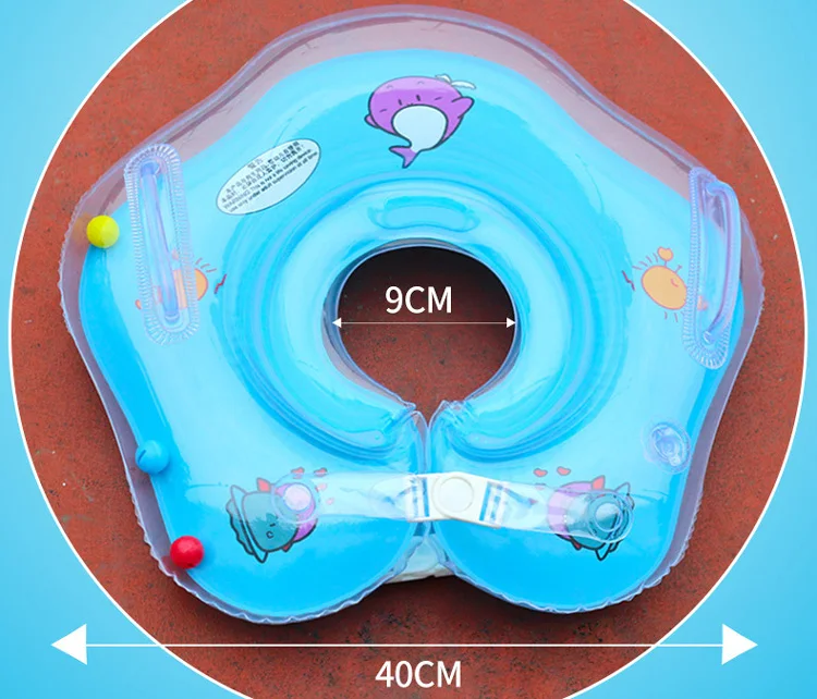 Safety Double Protection inflatable baby swimming float  neck ring